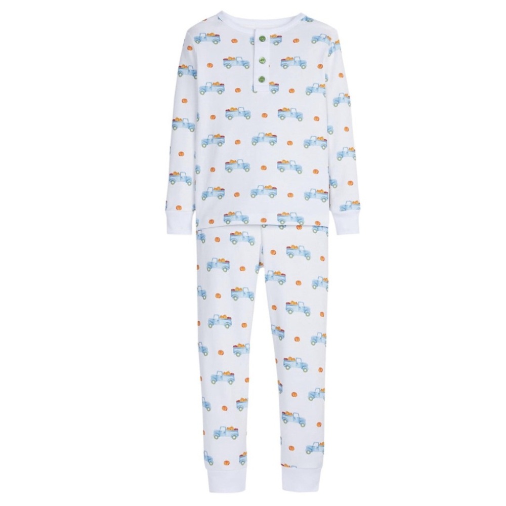 NWT Little English Harvest Truck Pajamas